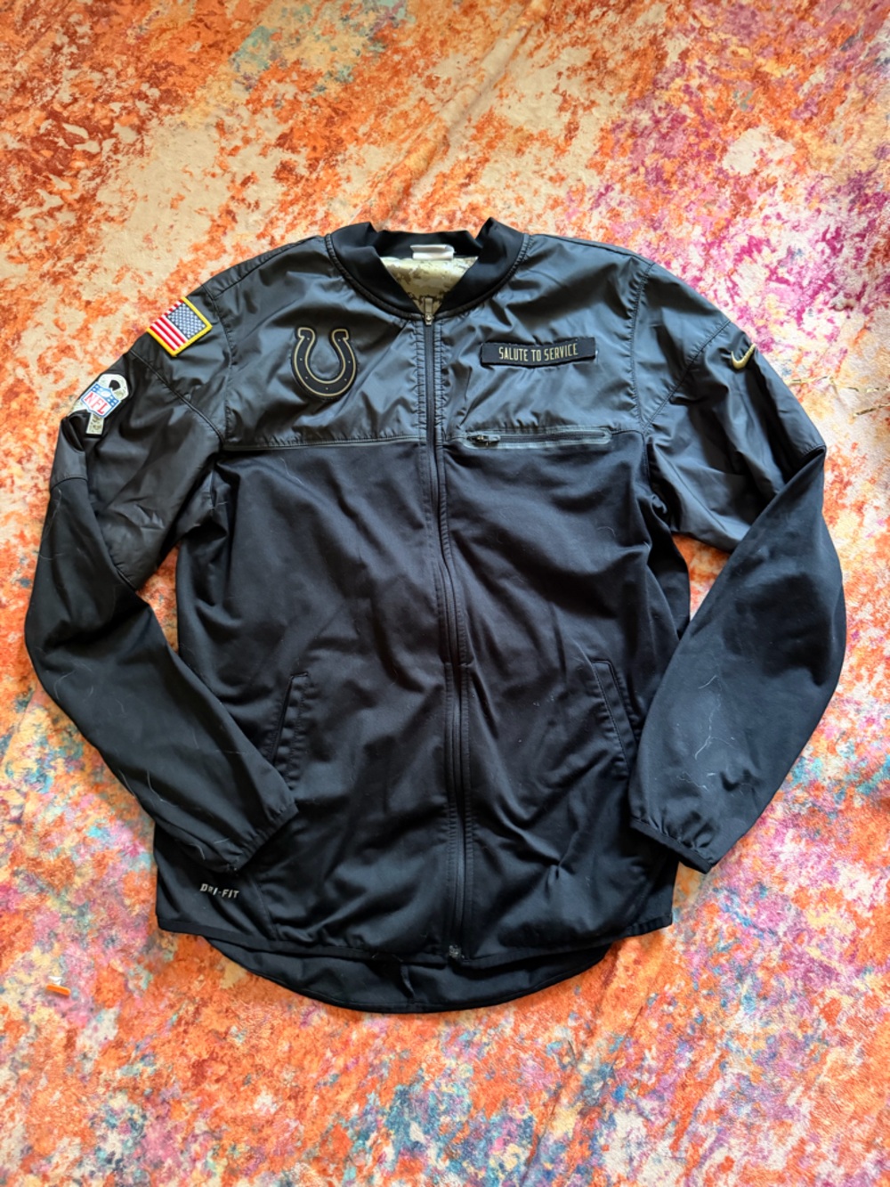 Nike NFL Indianapolis Colts Salute to Service Dri-FIT Full Zip Jacket